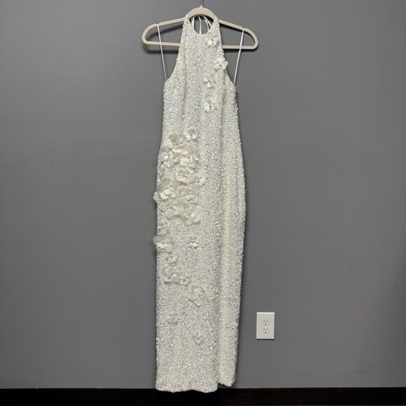 Helsi Brice Halter Sequin Column Maxi Dress - Picture 4 of 10